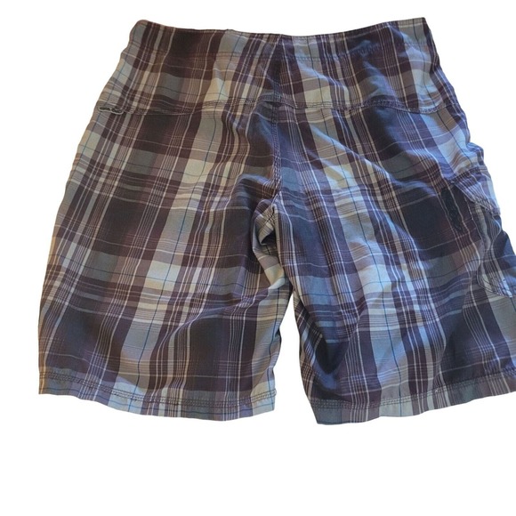 Nike 6.0 Men's Plaid Cargo Pockets Board Shorts Swim Trunks Size 33 Surf Beach - Picture 2 of 10